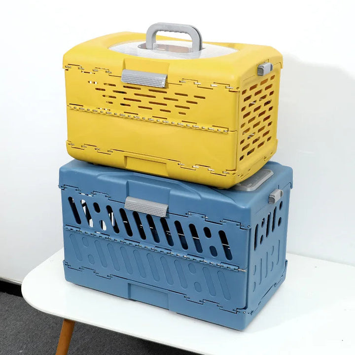 Foldable Pet Transport Box Bowlift