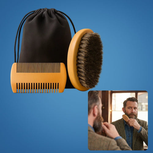 Easy Lather & Frizz Control – Soft Bristles – Skin-Friendly Grooming – Perfect Daily Beard Care for Men Bowlift
