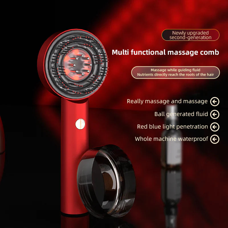 BowLift | Scalp Massaging Brush with Red Light Therapy | Promotes Hair Growth & Relieves Scalp Tension for Healthier Hair