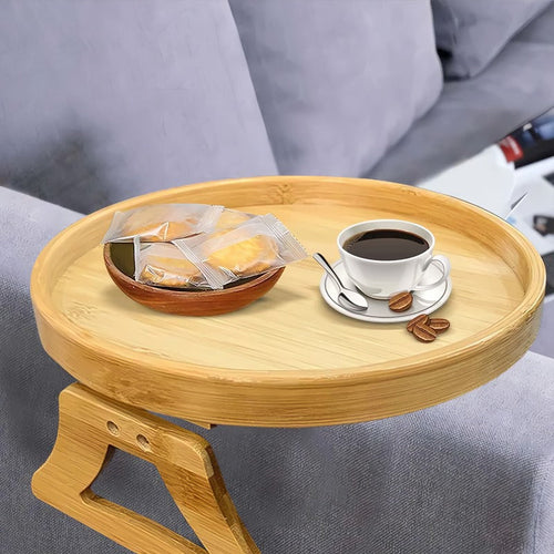 BowLift | Wooden Sofa Armrest Side Table