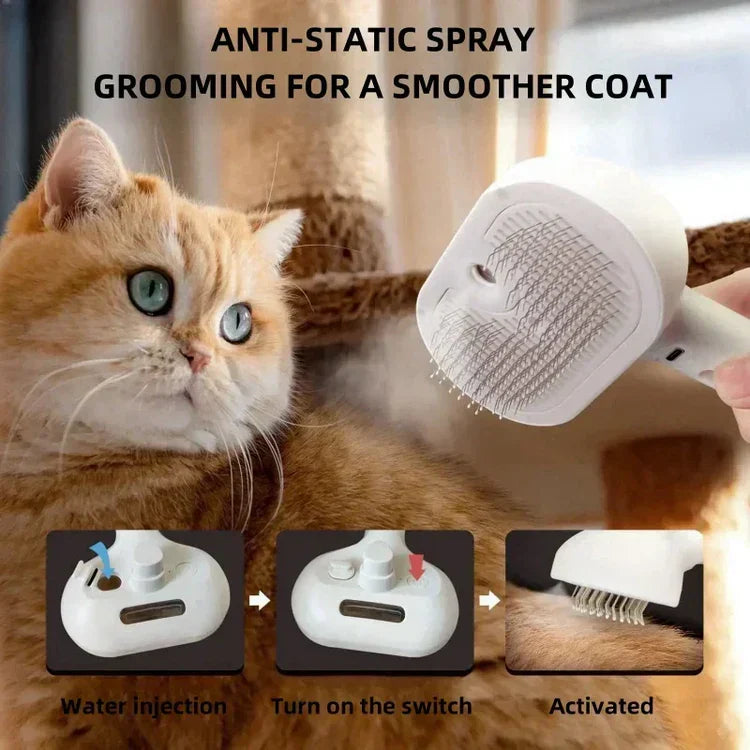 BowLift | Steam brush for pets with steam cleaning