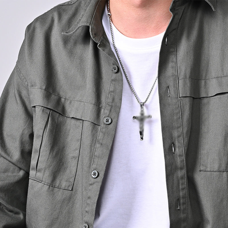 BowLift | Titanium Steel Cross Pendant Necklace