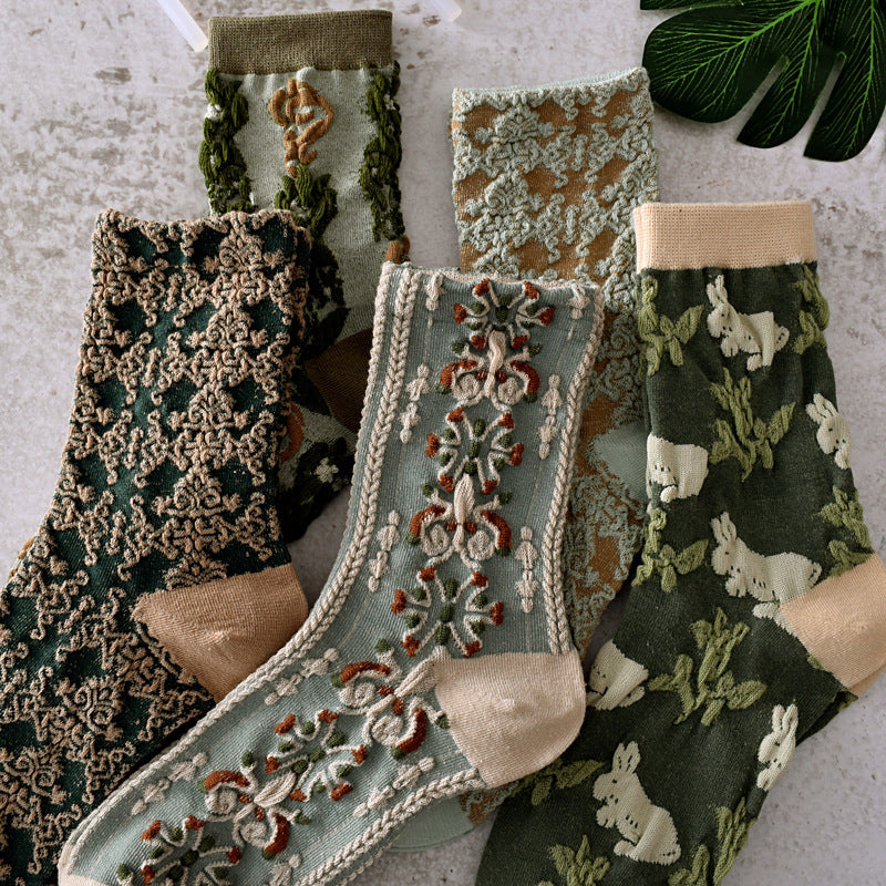 BowLift | Women's Floral Cotton Socks