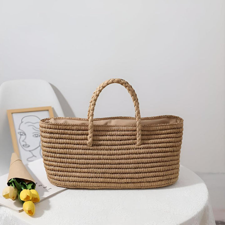BowLift | Woven Straw Tote Bag