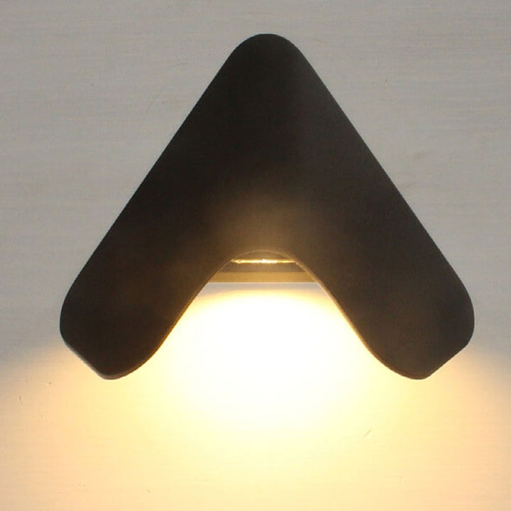 Modern Creative Triangle Aluminum LED Outdoor Waterproof Wall Sconce Lamp | Bowlift