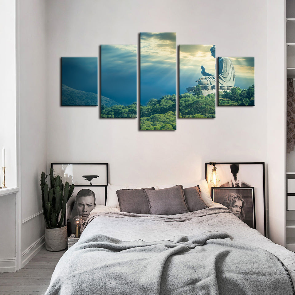 Secret Sky 5 Piece - Canvas Wall Art Painting | Bowlift