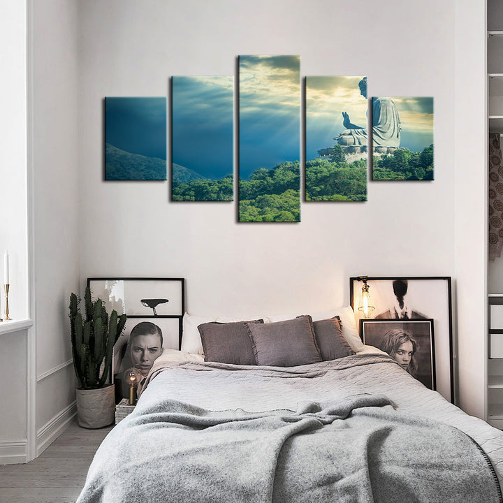 Secret Sky 5 Piece - Canvas Wall Art Painting | Bowlift