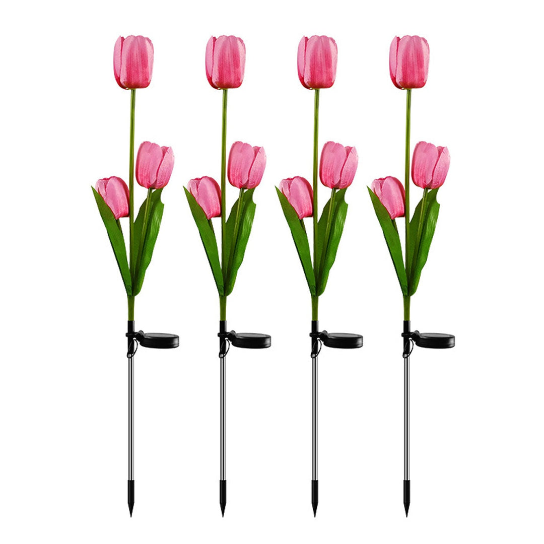 BowLift | Solar Tulip Lawn Light Outdoor Garden LED Tulip Flower Light Ground Stake Landscape Light