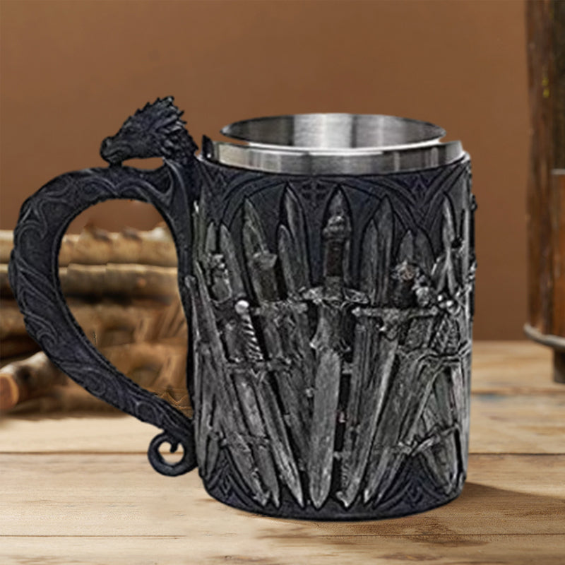 Creative Stainless Steel Medieval Mug Tankard for Beer Coffee | Bowlift