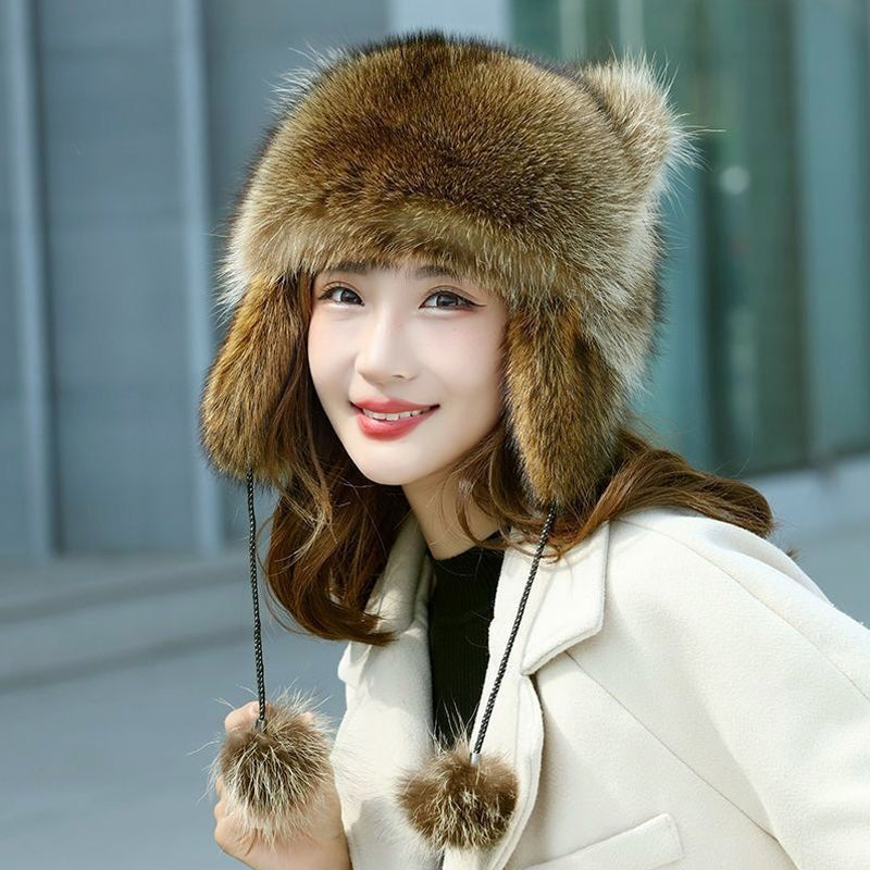 BowLift | Sweet Faux Fur Raccoon Tail Parent-Child Plush Hat