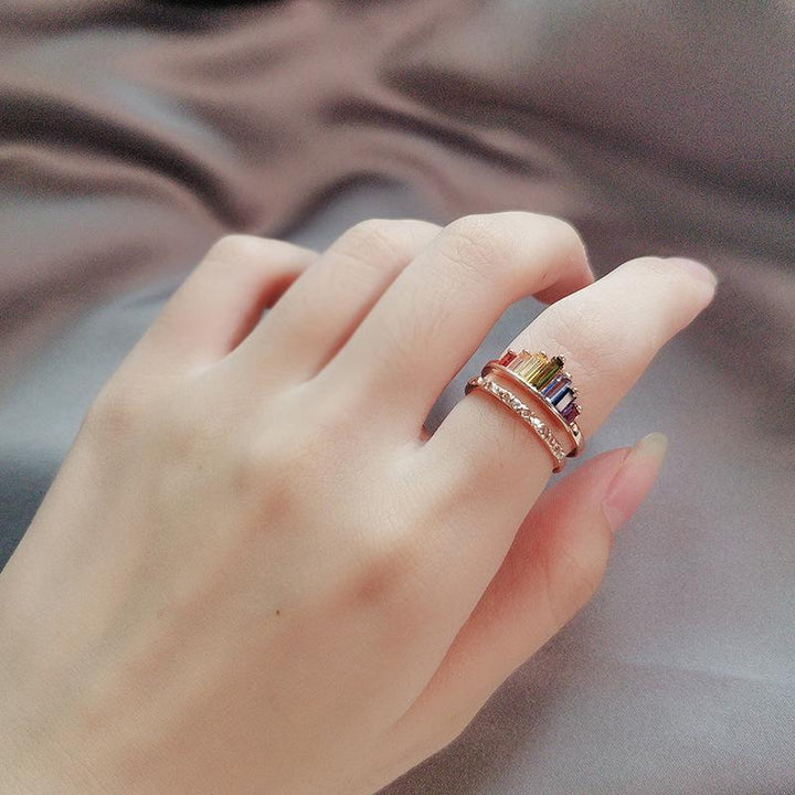 BowLift | Rainbow Micro Diamond Ring