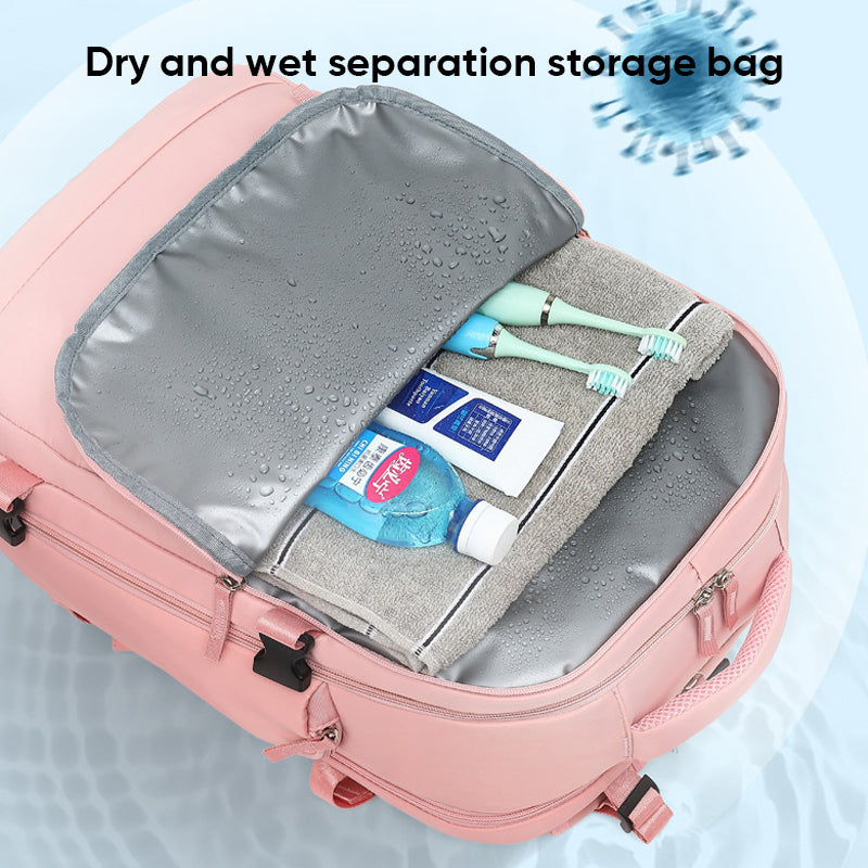 BowLift | Women's large travel waterproof hiking backpack