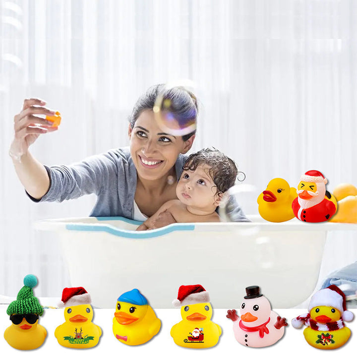 BowLift | 24 Pcs Countdown Christmas Rubber Ducks Advent Calendar