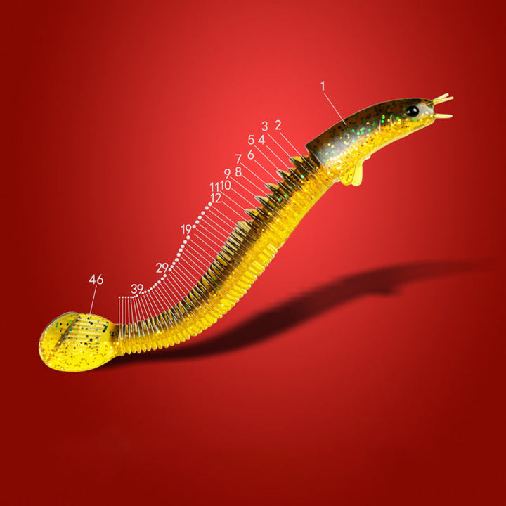 BowLift | New Design Angler Dragon Hole Bait 46 Sections Soft Bait