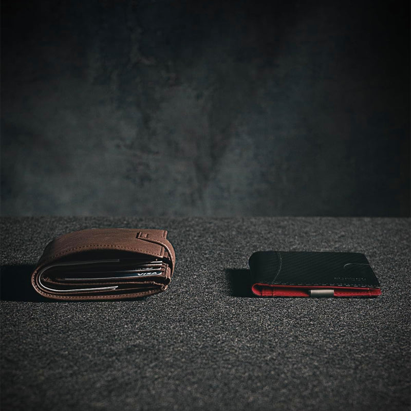 BowLift | Theft-proof magnetic card holder made of genuine leather