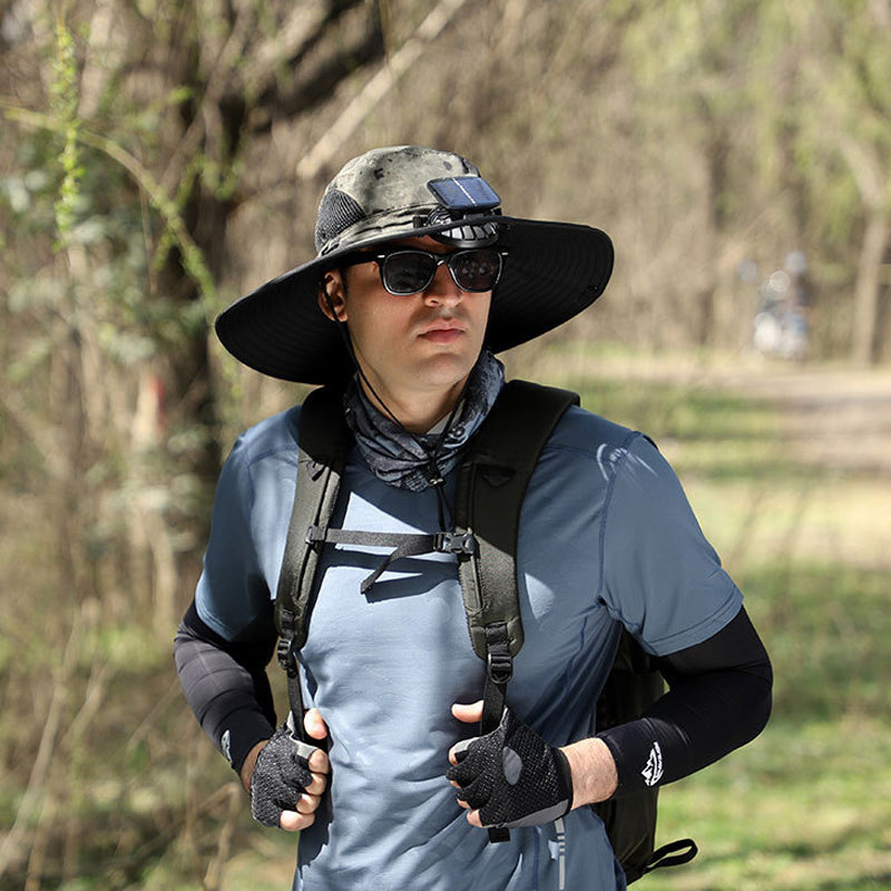 BowLift | Solar and USB Charging Fan Outdoor Fishing Hat