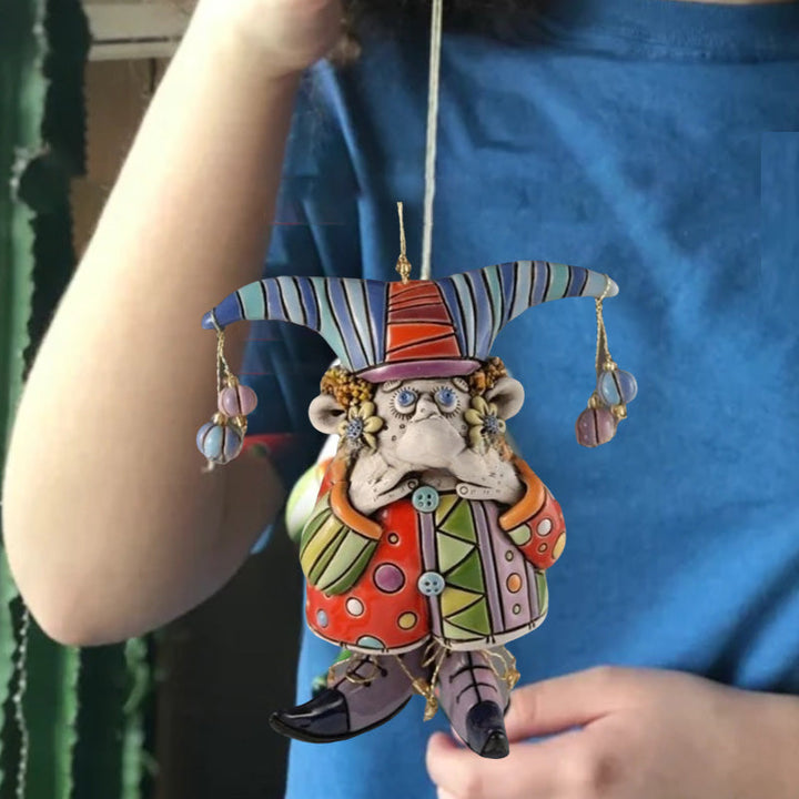 BowLift | Resin Wind Chime Clown Decoration