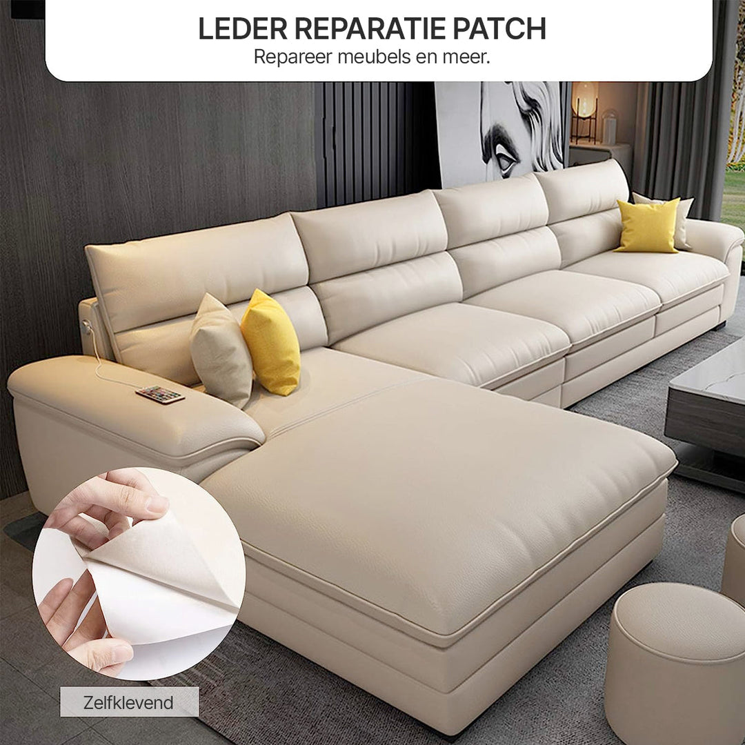 ReviLeer Self-Adhesive PU Leather Patch – Waterproof Repair Patch for Furniture | Bowlift
