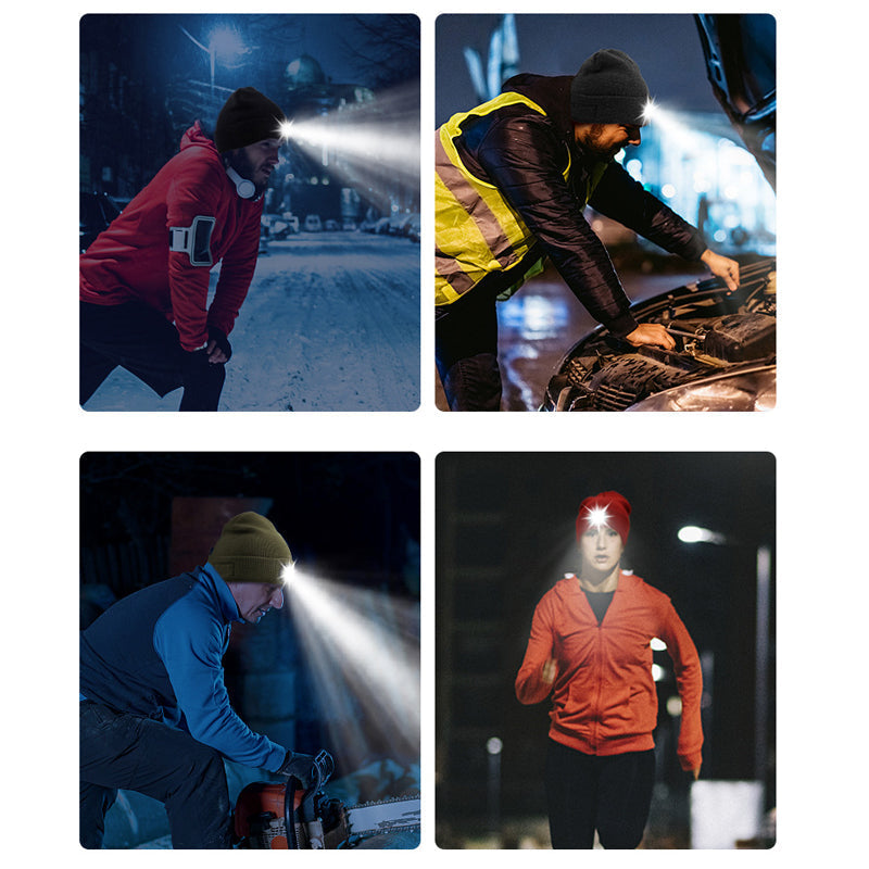 BowLift | Bluetooth Beanie with LED Light & Removable Speakers