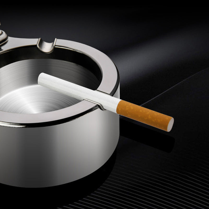 Retro Metal Ashtray, Cigarettes Lighter | Bowlift