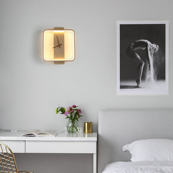 BowLift | Luxe Clock-shaped LED Wall Lamp for Modern Interior