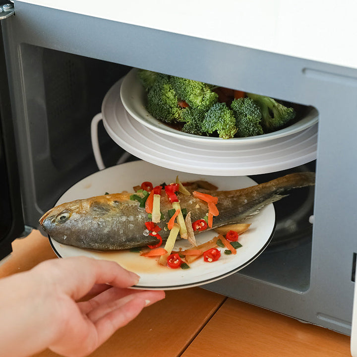 Multifunctional Microwave Heating Tiered Tray Rack | Bowlift