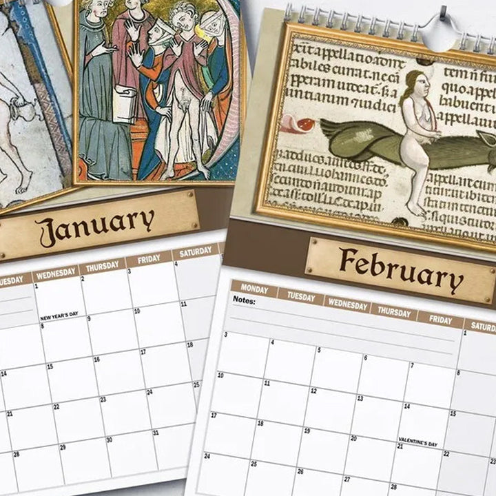 BowLift | Medieval Humor 2025 Wall Calendar