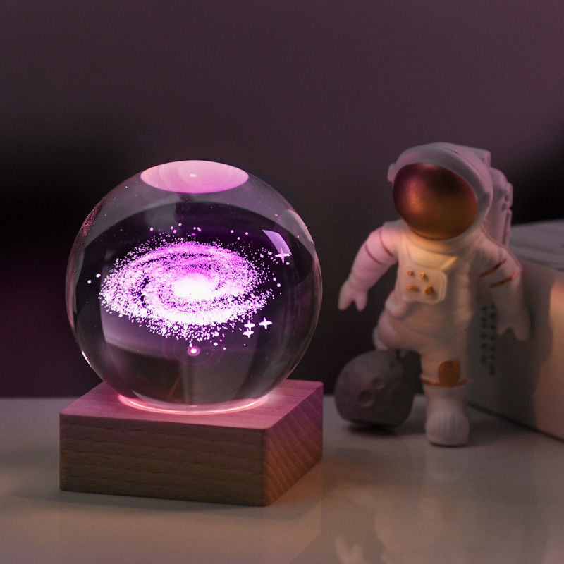 Night light Crystal ball 3D Galaxy | Bowlift