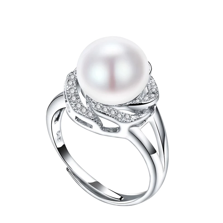 Beautiful Adjustable Pearl Ring for a Refined Style! Bowlift