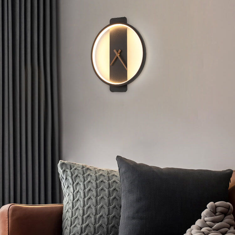 BowLift | Luxe Clock-shaped LED Wall Lamp for Modern Interior