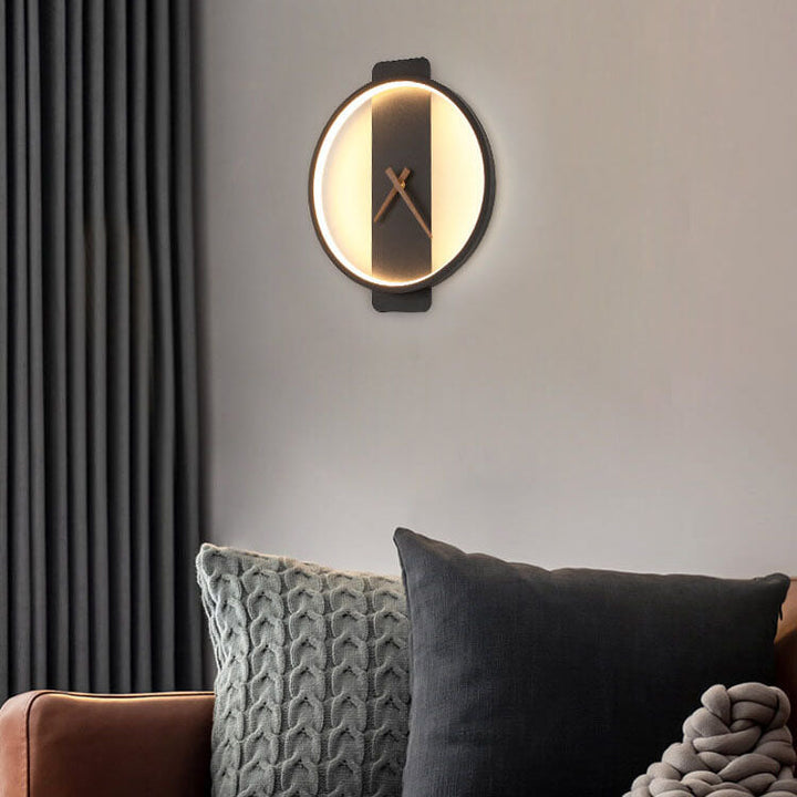 BowLift | Luxe Clock-shaped LED Wall Lamp for Modern Interior
