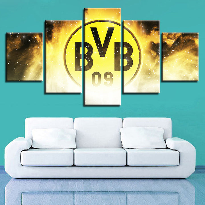 Borussia Dortmund 5 Piece - Canvas Wall Art Painting | Bowlift