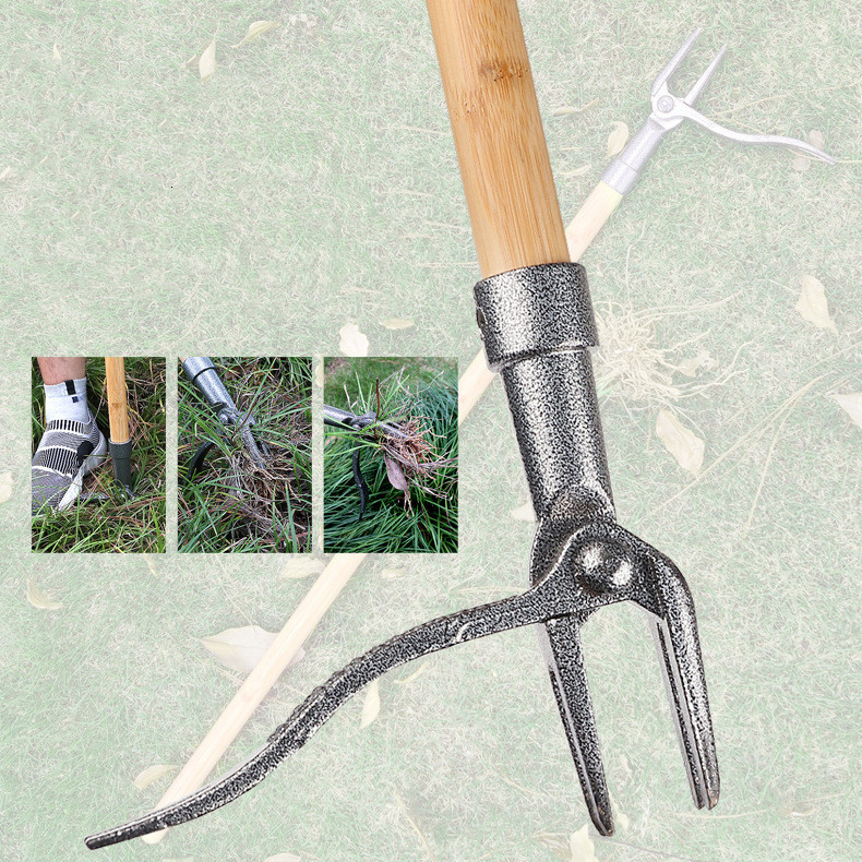 BowLift | Weed puller with 4-claw head – Effective garden tool made of iron for root removal