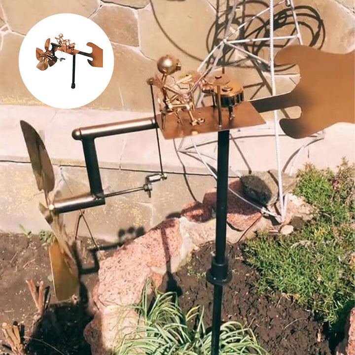 BowLift | Handmade Metal Drummer Windmill