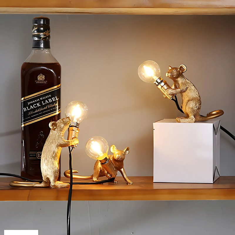 BowLift | Doctor Mousey – Original Designer Mouse Lamp for Tabletop or Shelf