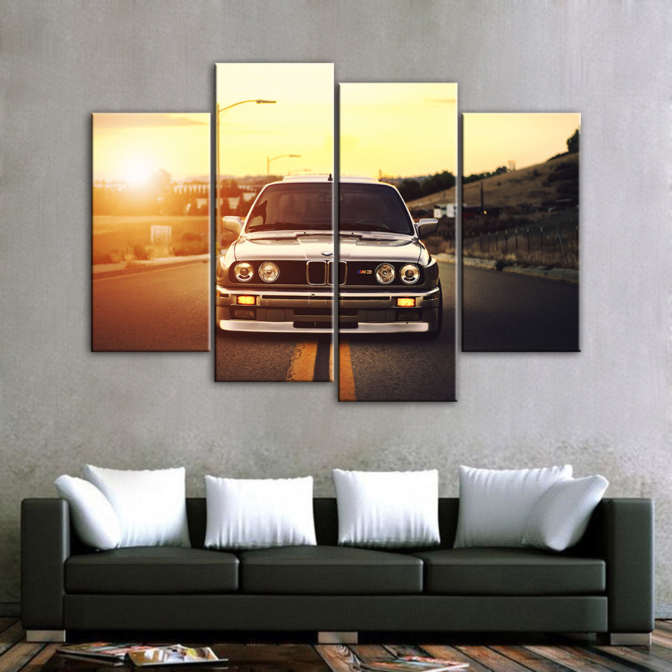Vintage Car Ride - Canvas Wall Art Painting | Bowlift
