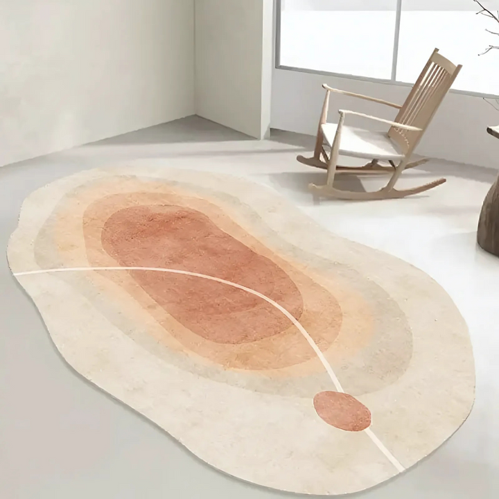 BowLift | Soft Washable Rug – Modern Living Room Carpet with Irregular Design