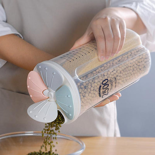 4 Grid Food Cereal Container Jar 2500Ml Bowlift