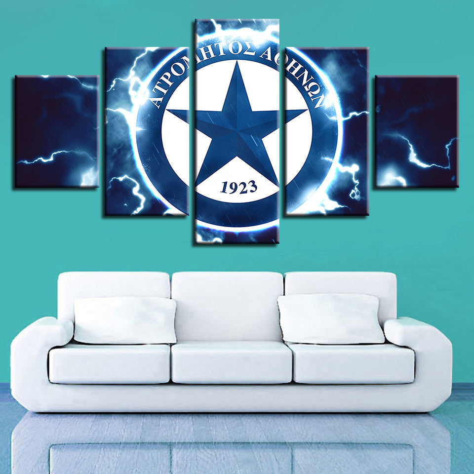 Electric Star Logo 5 Piece - Canvas Wall Art Painting | Bowlift
