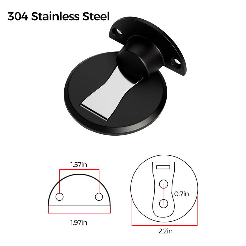 Stainless Steel Invisible Magnetic Door Stopper | Bowlift