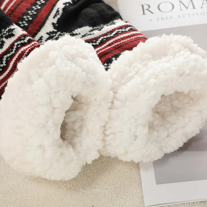 BowLift | Snowflake Ultra-thick Cashmere Slipper Home Socks