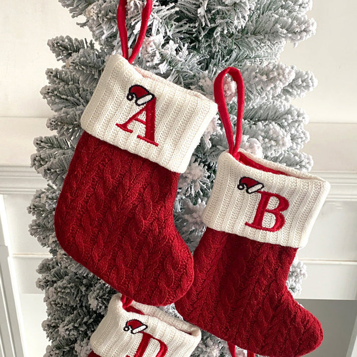 BowLift | Christmas Letter Knit Stocking