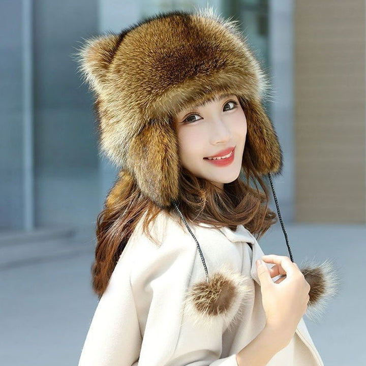BowLift | Sweet Faux Fur Raccoon Tail Parent-Child Plush Hat