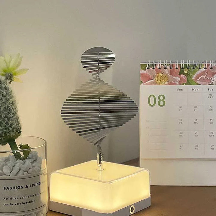 Rotating ambient light made of metal | Bowlift