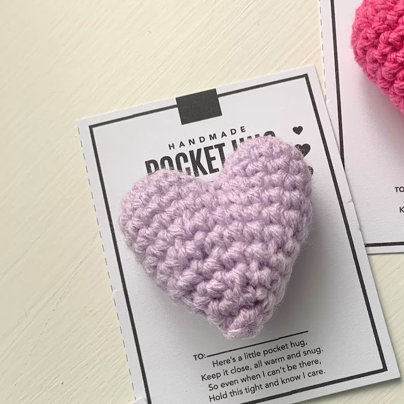 BowLift | Crocheted Heart Bag Hug