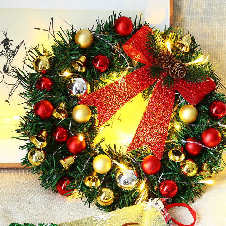 BowLift | Christmas Wreath Branches Bells Christmas Lights String Decoration Lights