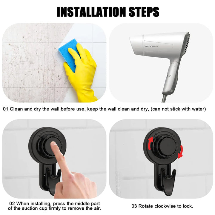 BowLift | Rotatable suction cup hooks