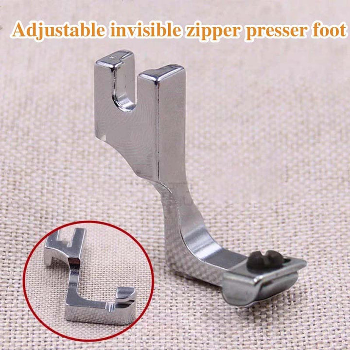 BowLift | Adjustable invisible zipper guide foot for sewing machine