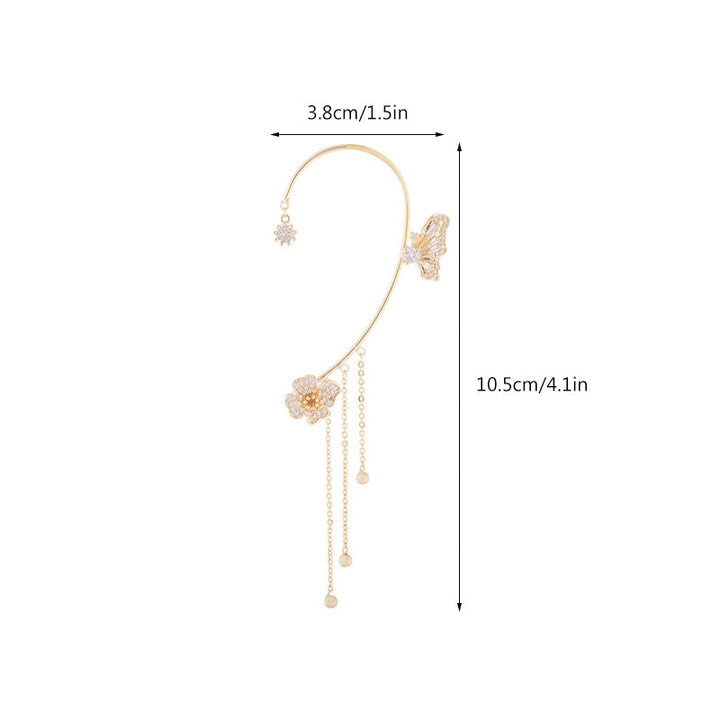 BowLift | Butterfly Tassel Style Zircon Earrings