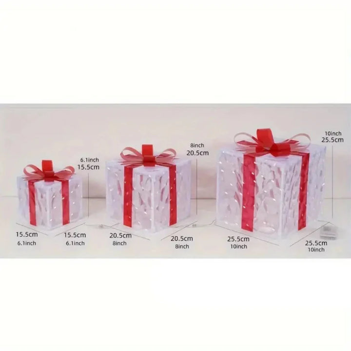 BowLift | Indoor Light-Up Presents (Set of 3)